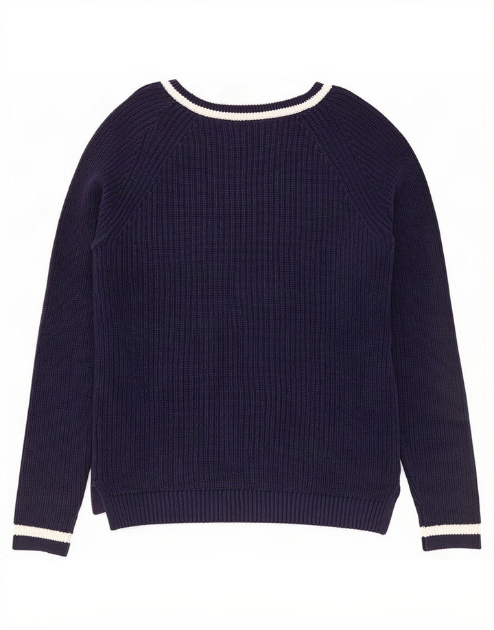 Gap Pull col V pour femme UK 10 Small Bleu marine