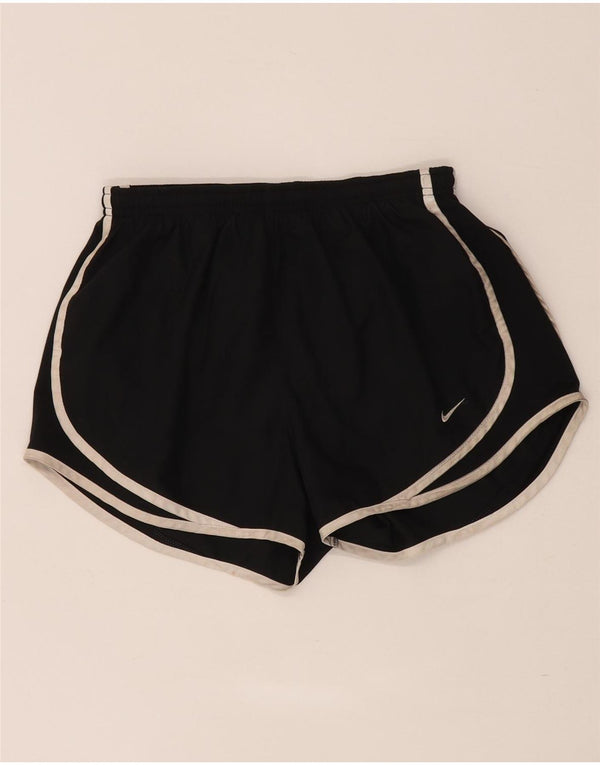 Nike Short de sport Dri Fit pour femme UK 10 Petit Noir Polyester