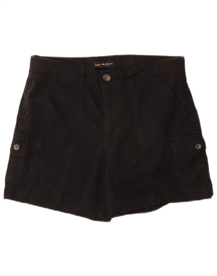 Lee Short cargo taille moyenne pour femme, coupe décontractée, US 8, W30, coton noir