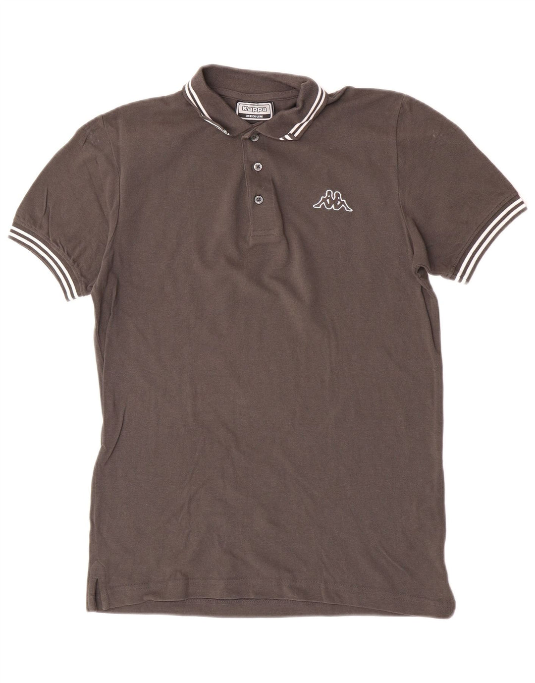 Kappa Polo Homme Gris Moyen Coton
