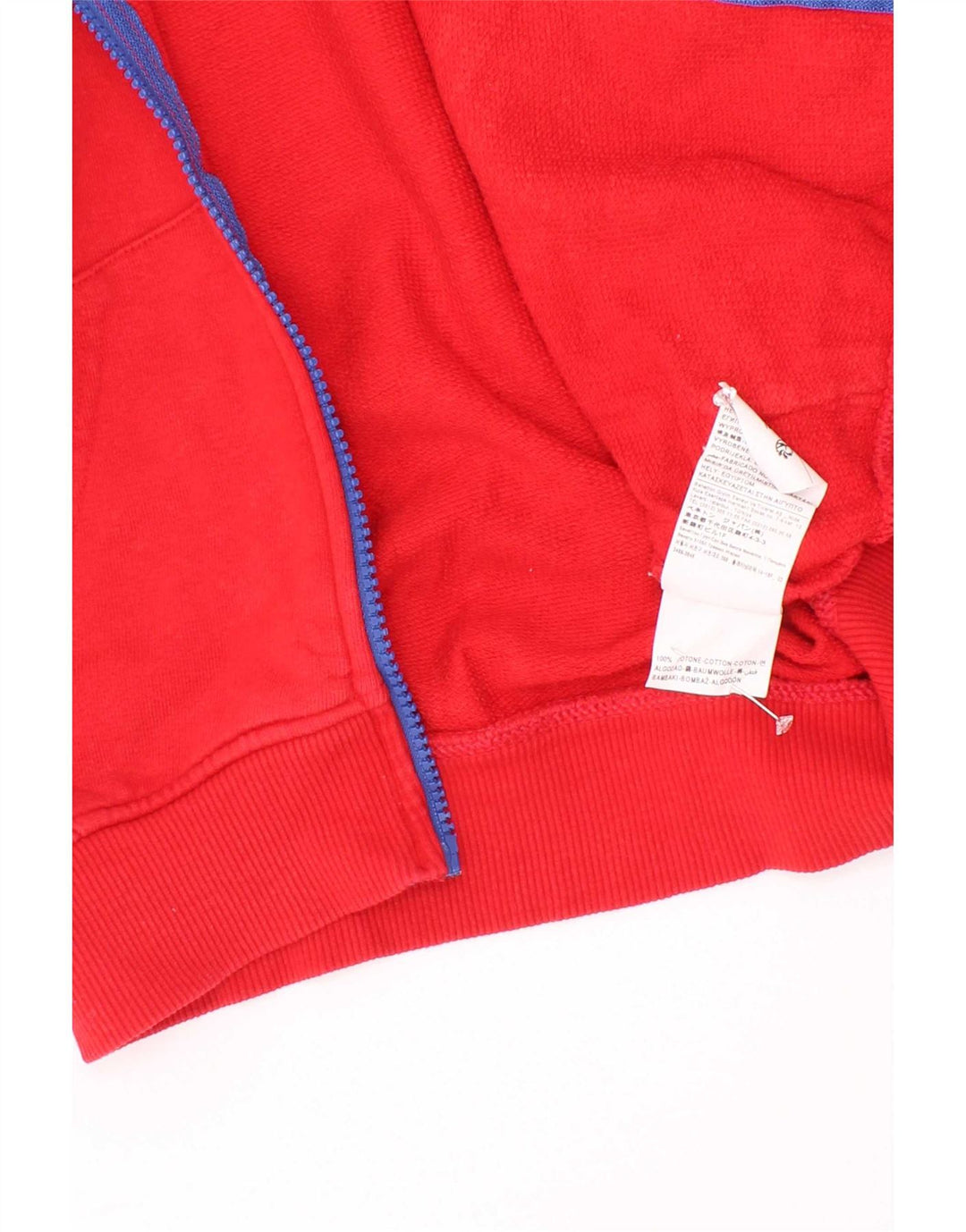 Benetton Veste de Survêtement Graphique Garçon 6-7 Ans Petit Rouge Coton