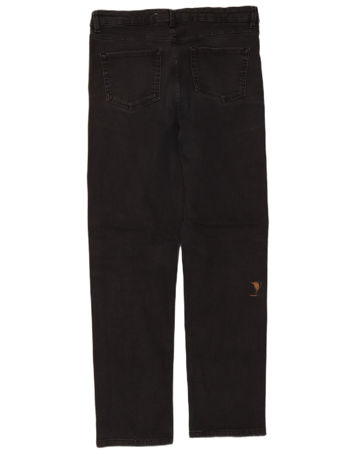 Marks & Spencer Jean droit régulier pour femme UK 16 Large W32 L30 Noir