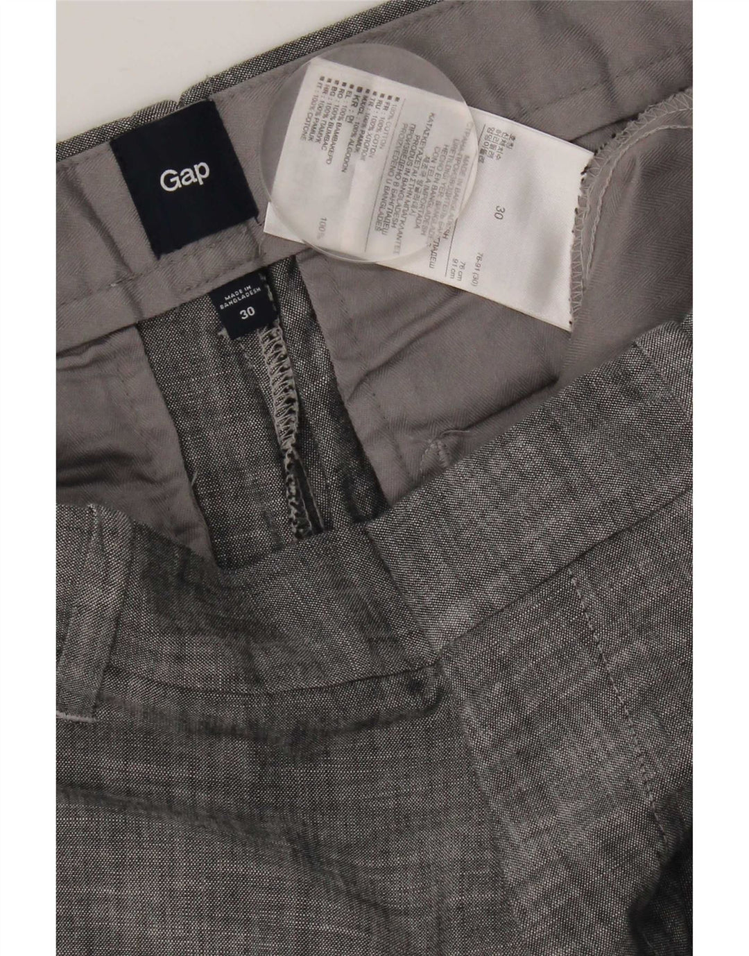 Gap Short Chino Homme W30 Coton Gris Moyen