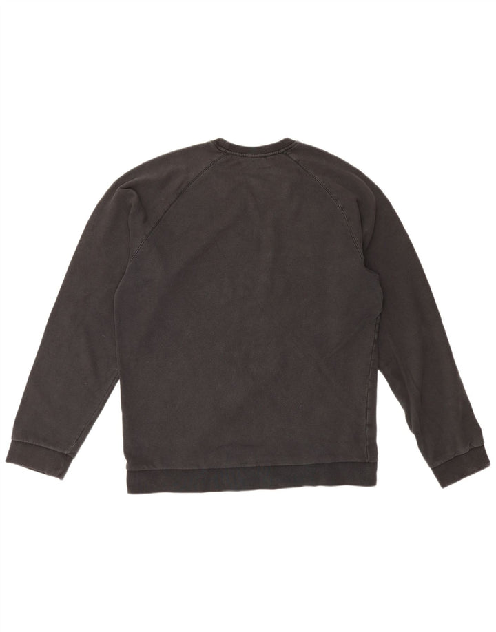 Adidas Sweat-shirt graphique pour homme en coton noir Taille L