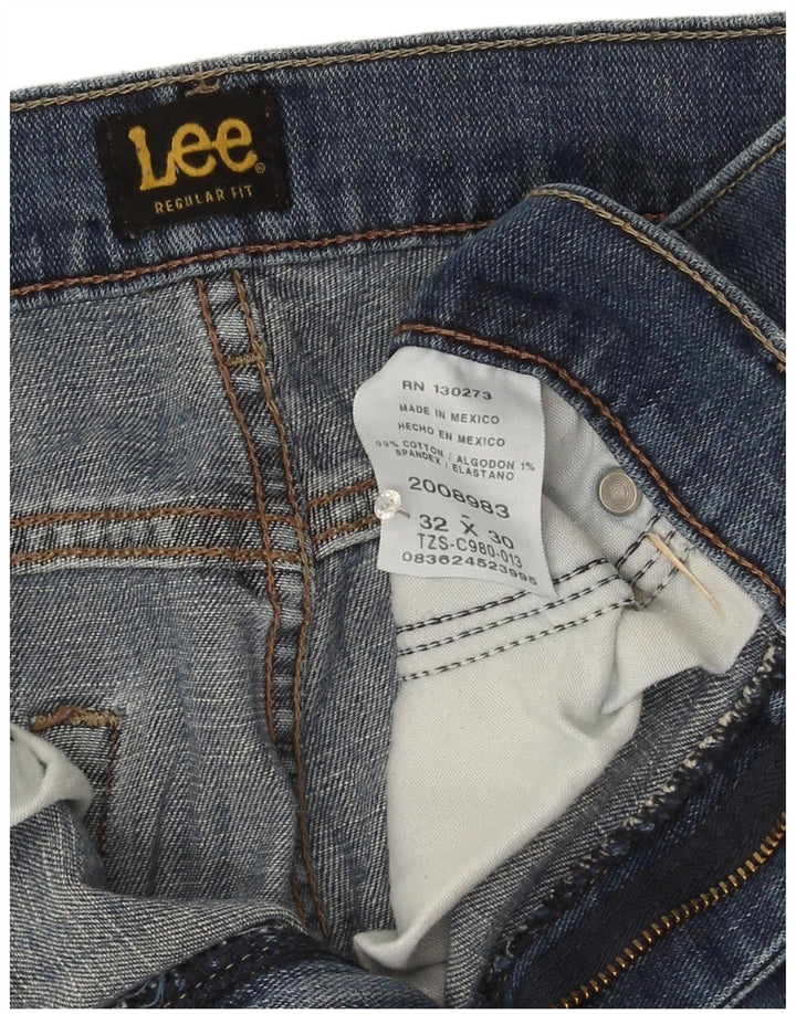 Lee Jean droit homme W32 L30 bleu marine coton
