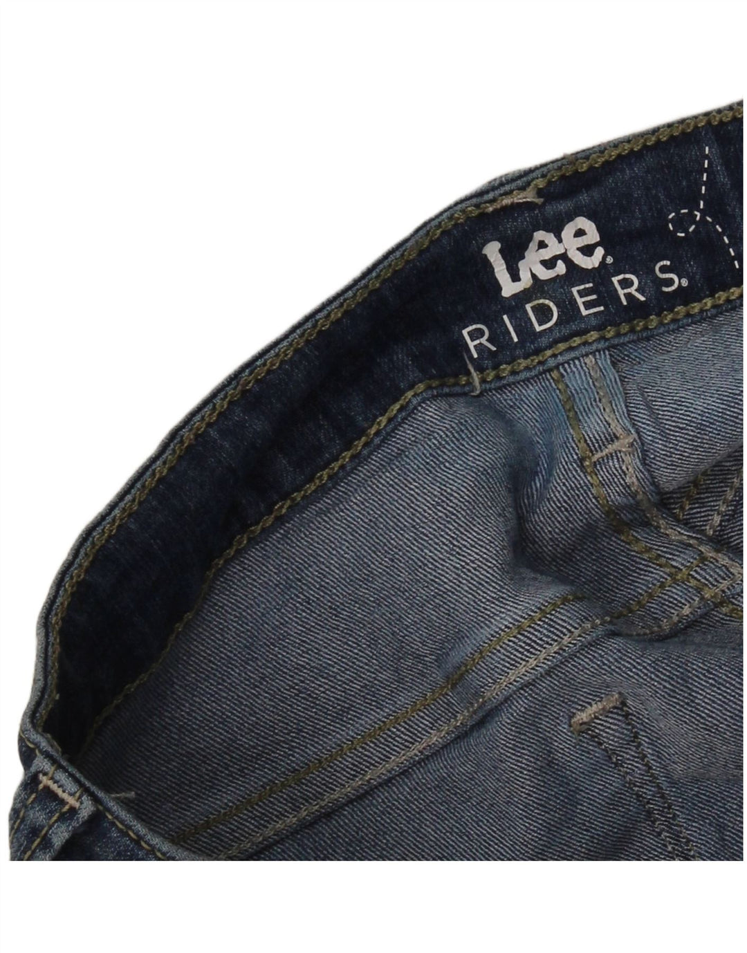 Lee Femme Riders Jean Skinny Taille Mi-Haute W30 L26 Bleu