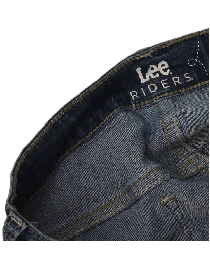Lee Femme Riders Jean Skinny Taille Mi-Haute W30 L26 Bleu