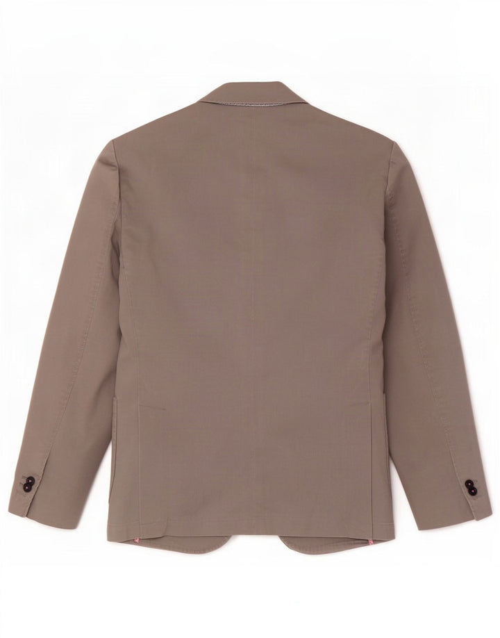 Henry Cottons Veste blazer 2 boutons pour homme IT 46 Petit gris coton