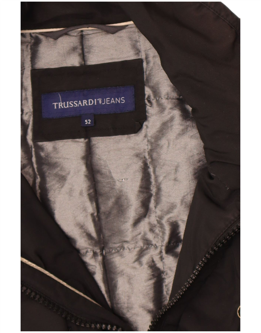 Trussardi Jeans Veste Coupe-Vent Homme IT 52 XL Noir
