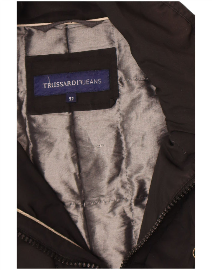 Trussardi Jeans Veste Coupe-Vent Homme IT 52 XL Noir