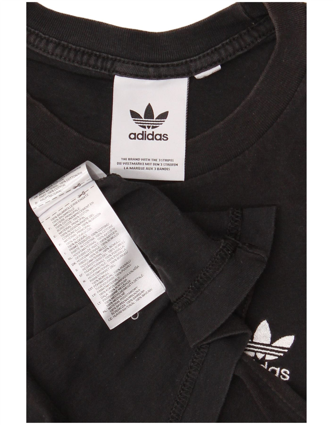 ADIDAS T-Shirt Homme Haut Petit Coton Noir