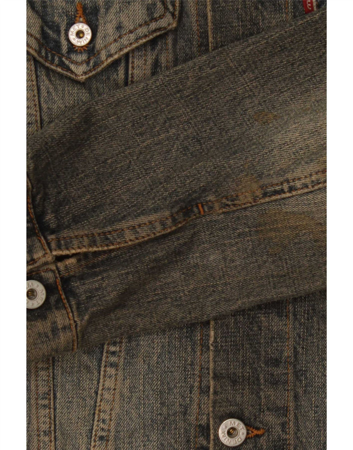 MET Veste en Jean Femme UK 12 Coton Bleu Moyen