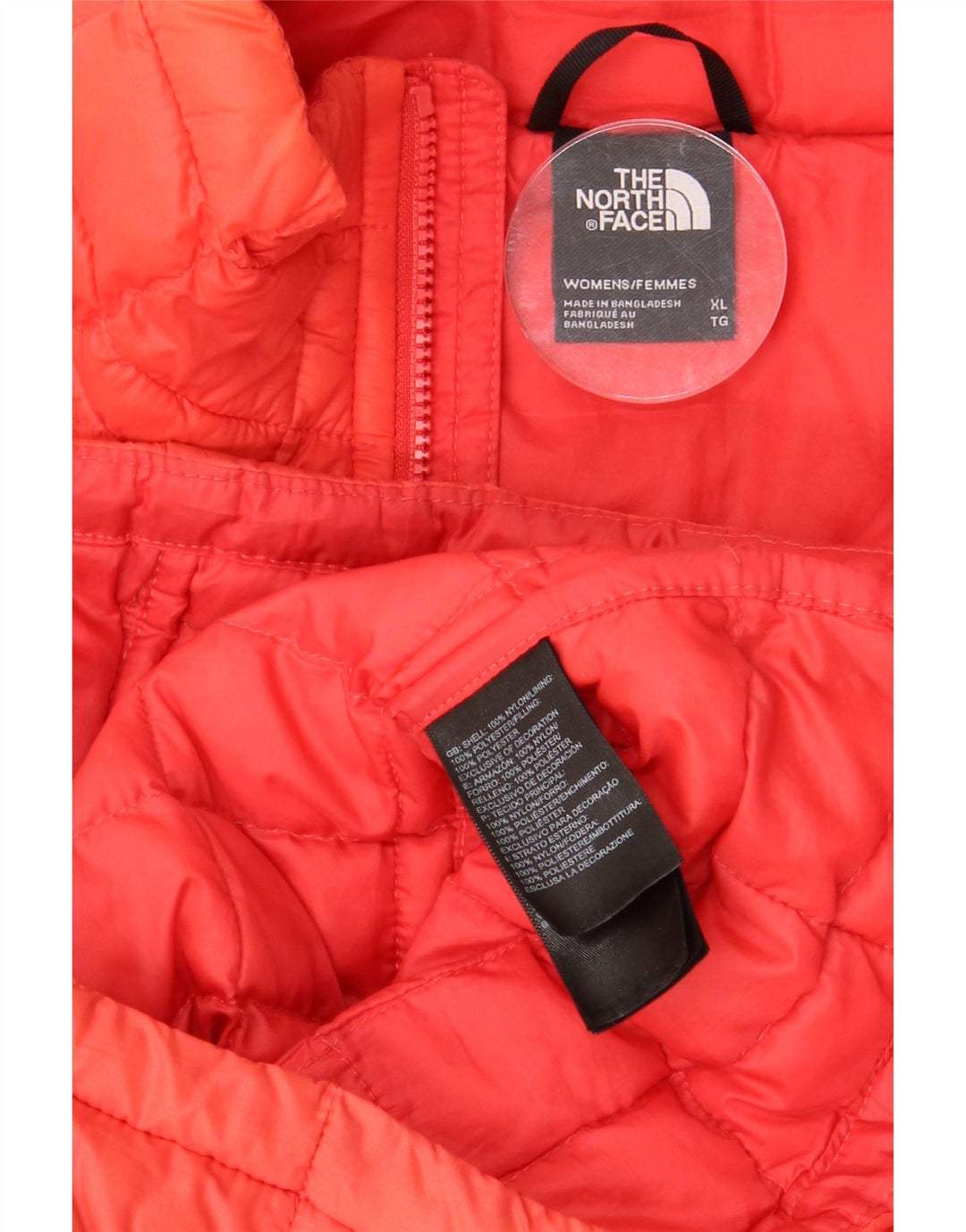 THE NORTH FACE Veste matelassée pour femme UK 18 XL Orange Polyester