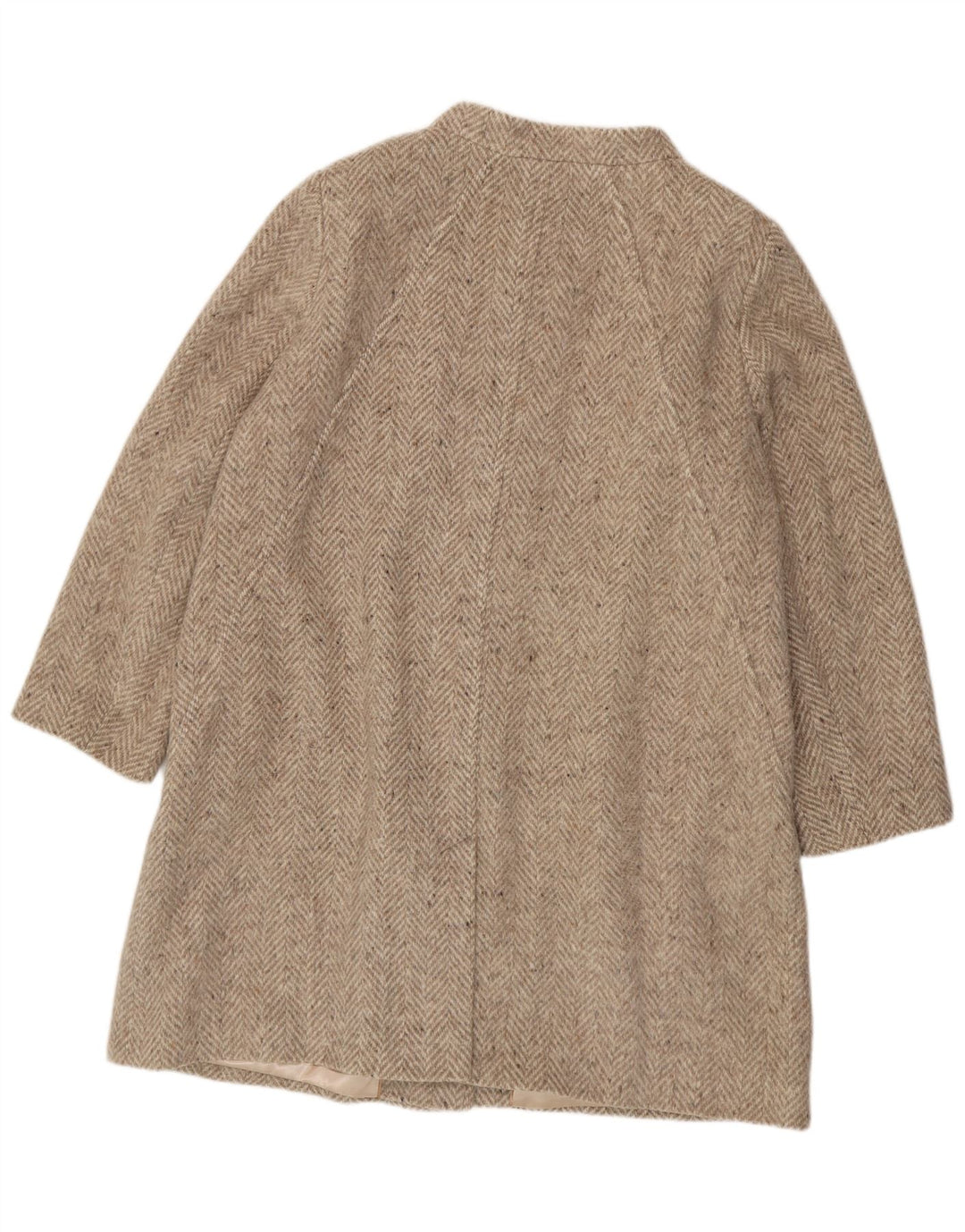 JACQUES VERT Manteau Femme UK 20 XL Laine à Chevrons Gris