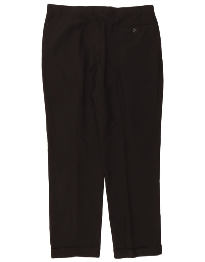 Marks & Spencer Pantalon de costume pour homme W40 L33 Noir Polyester