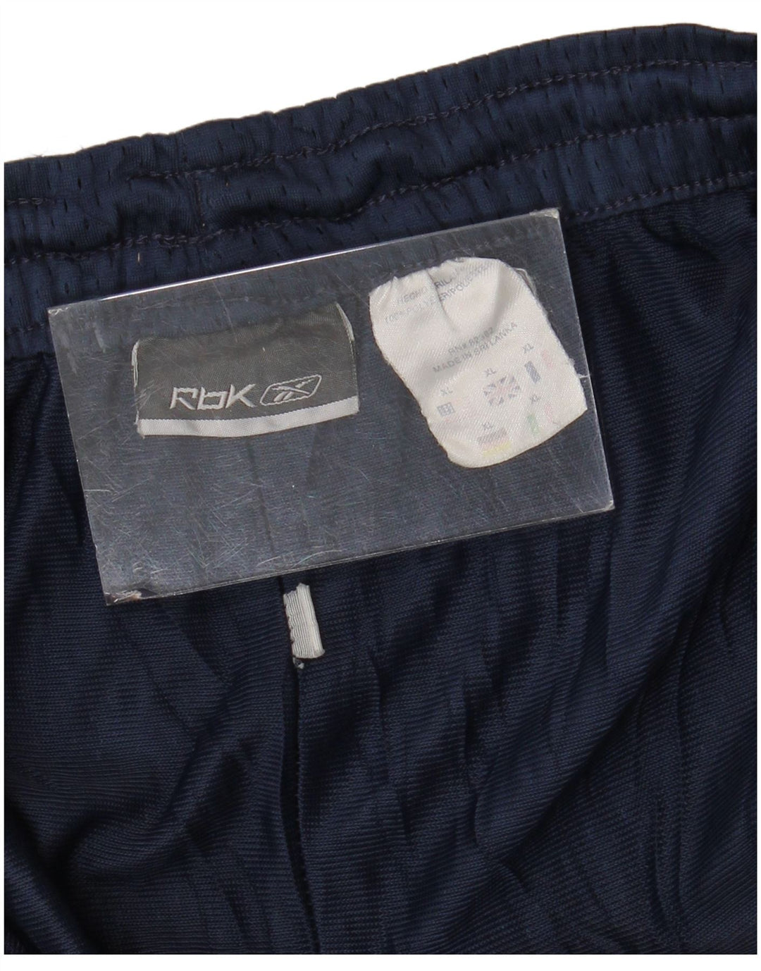 REEBOK Short de sport pour homme XL Bleu marine Colorblock Polyester