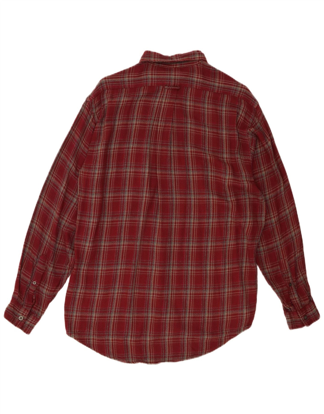Marks & Spencer Chemise en Flanelle Homme Petit Carreau Rouge Viscose