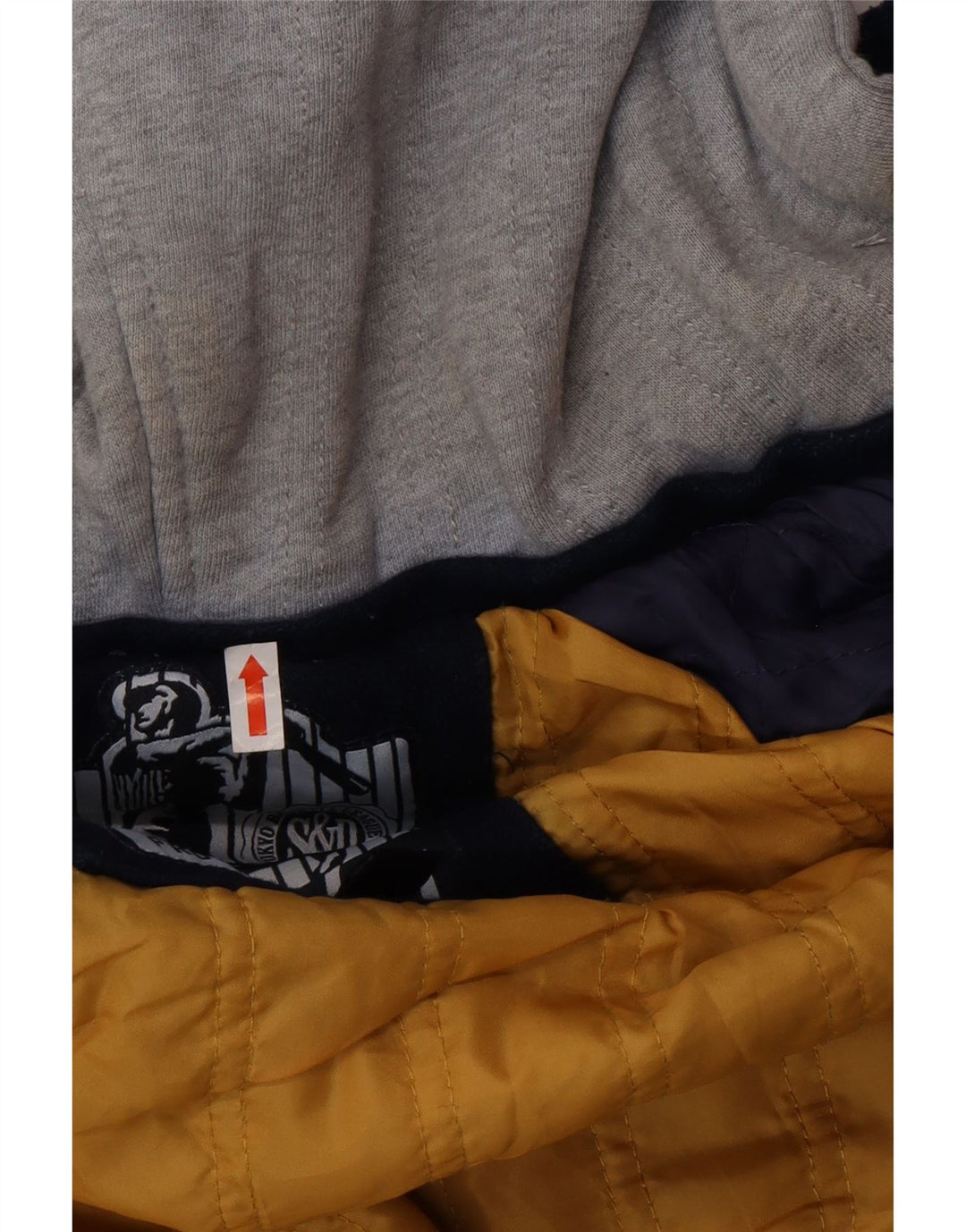 SUPERDRY Veste Varsity Graphique pour Homme UK 38 Bleu Marine Moyen Colorblock