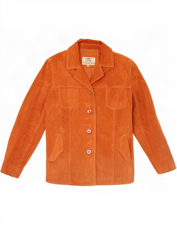 Studio Veste en daim pour femme UK 14 Cuir marron moyen