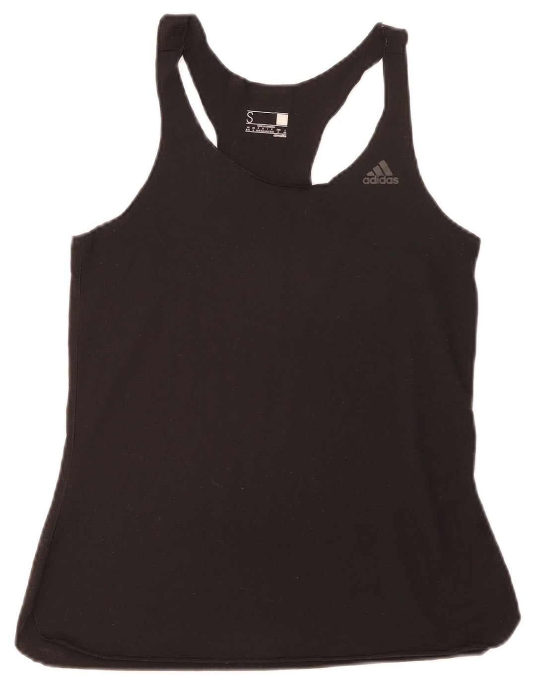 Adidas Débardeur graphique pour femme UK 8/10 Petit Noir Polyester