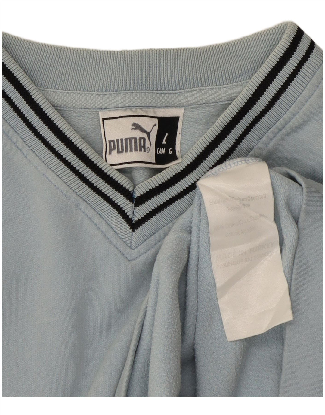 PUMA Sweat-shirt pour homme en coton bleu Taille L