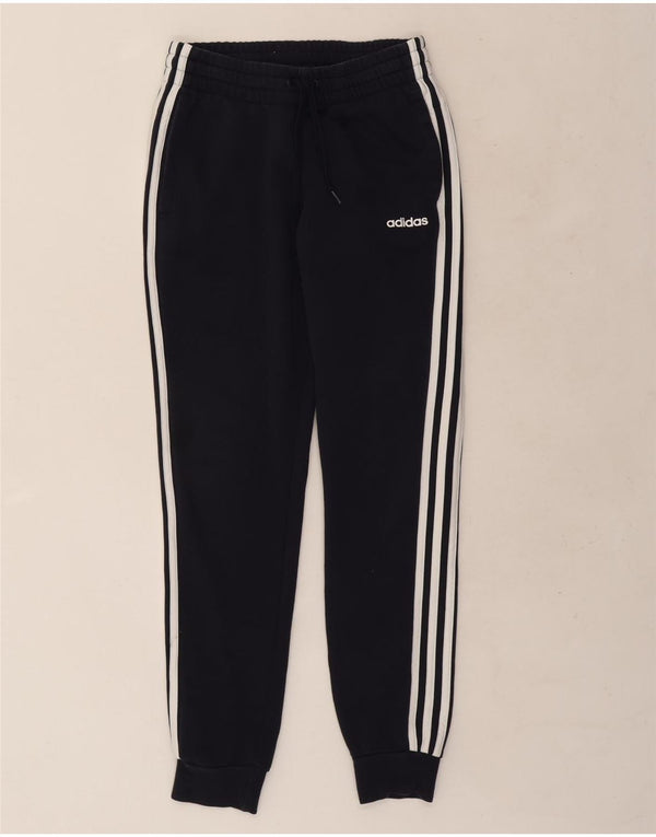 Adidas Pantalon de survêtement pour femme Joggers UK 8/10 Petit Bleu Marine Coton