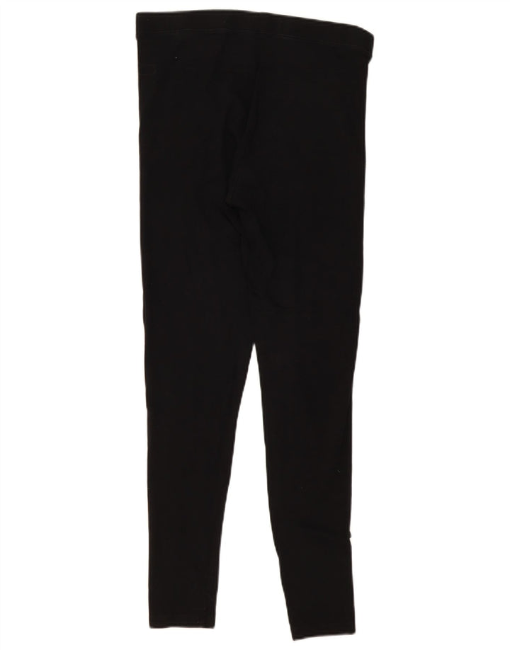 Marks & Spencer Leggings Femme UK 12 Coton Noir Moyen