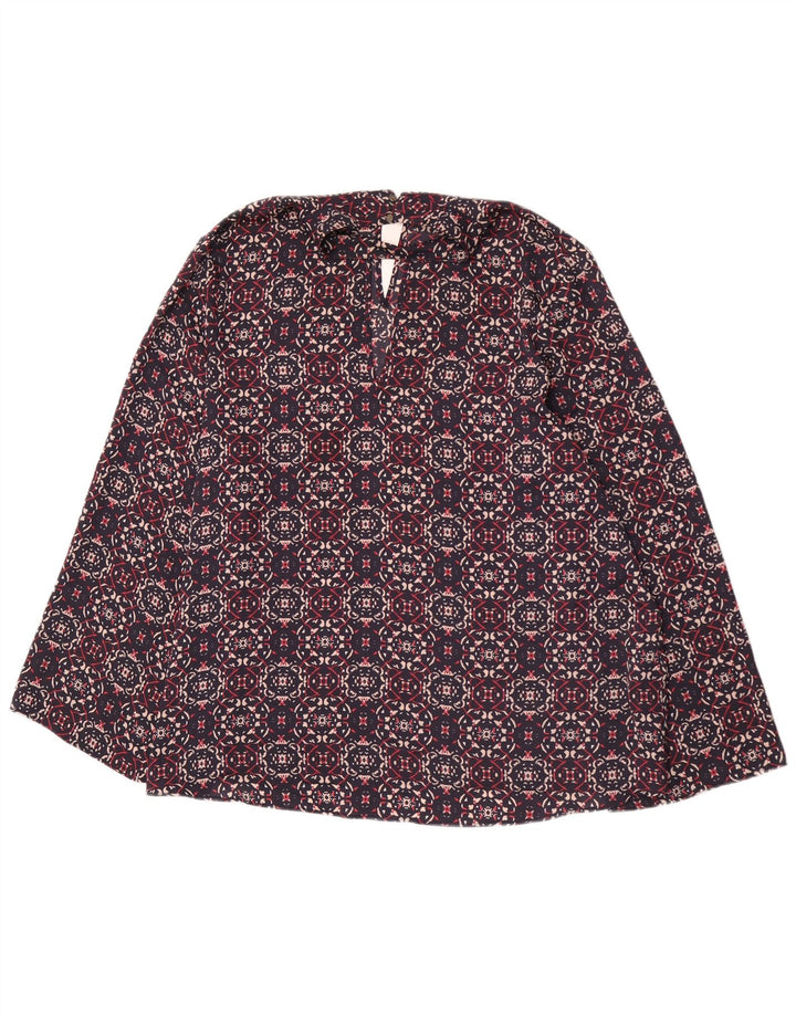 Marks & Spencer Chemisier à motif abstrait pour femme UK 22 3XL Bleu marine