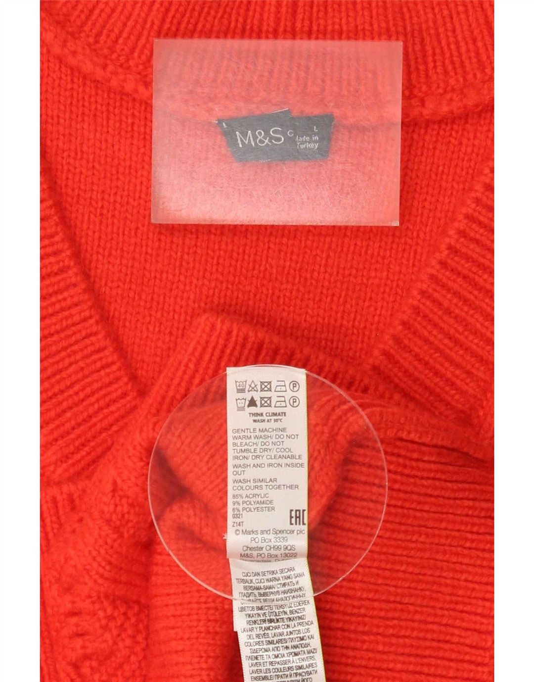 Marks & Spencer Débardeur pour homme en acrylique rouge Taille L