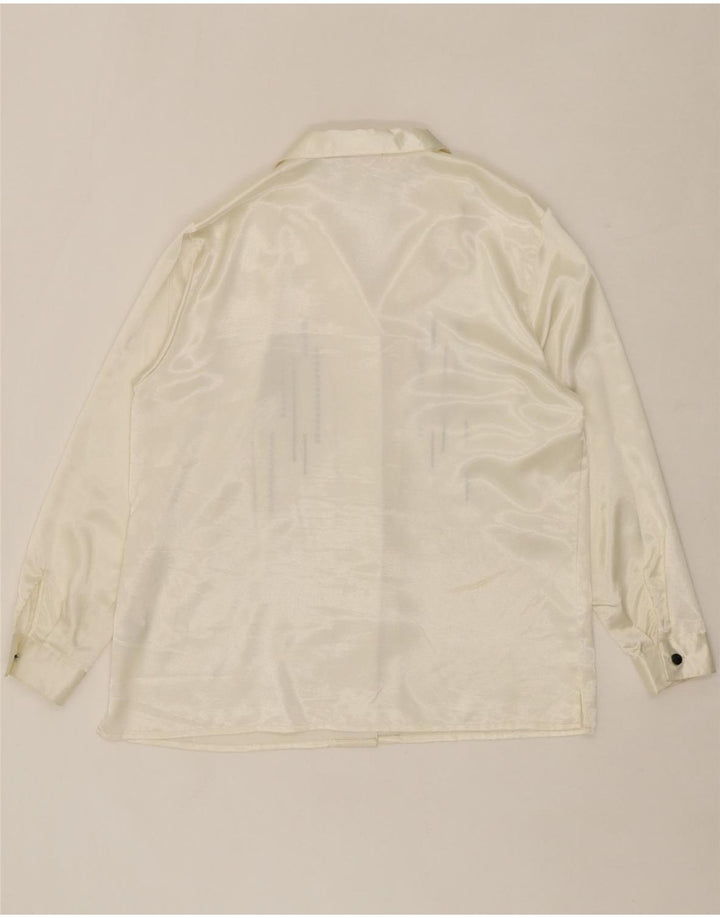 VINTAGE Womens Shirt Blouse EU 44 XL White Polyester Vintage Vintage and Second-Hand Vintage from Messina Hembry 