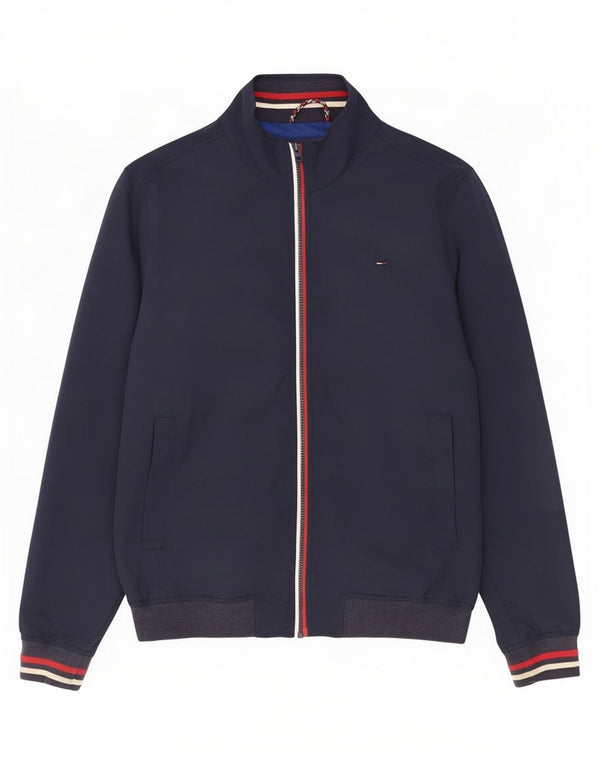 Tommy Hilfiger Veste Bomber Homme UK 42 XL Bleu Marine Polyamide