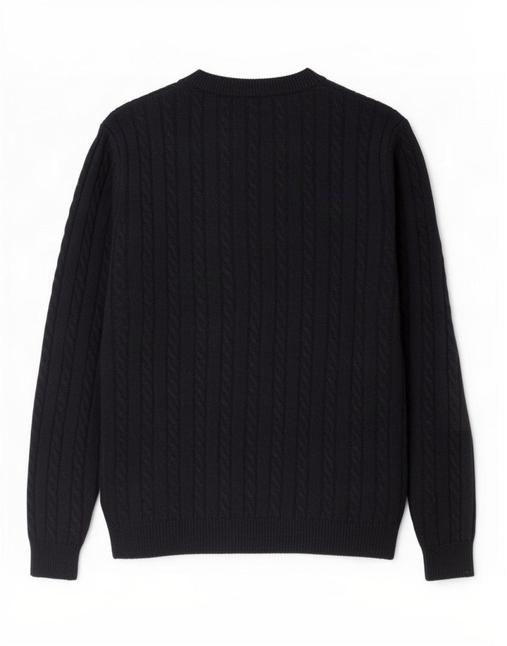 Sun68 Pull col rond homme en laine bleu marine moyen