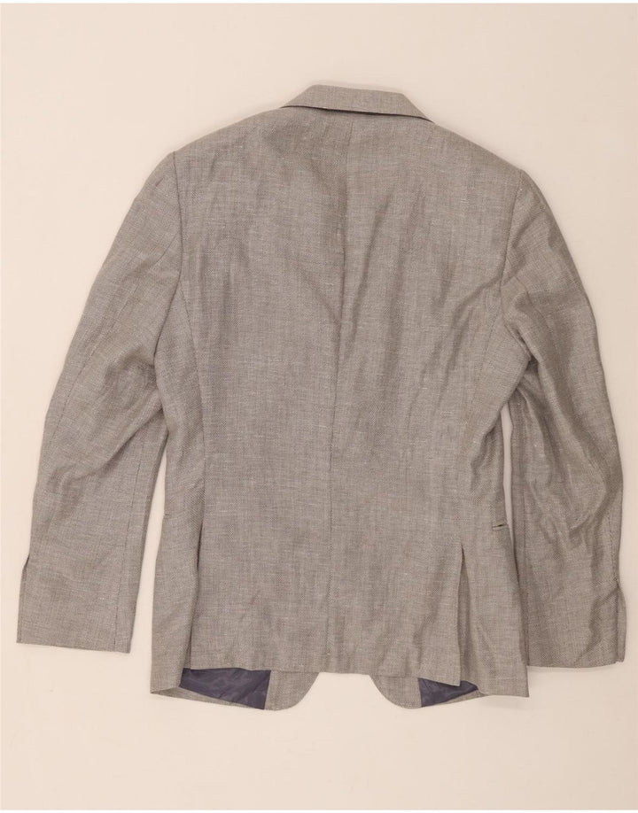 Reiss Veste Blazer 2 Boutons Homme UK 38 Laine Gris Moyen