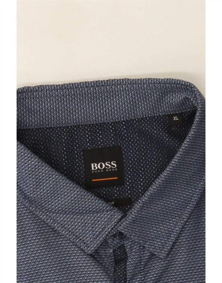 Hugo Boss Chemise XL Bleu à pois pour homme