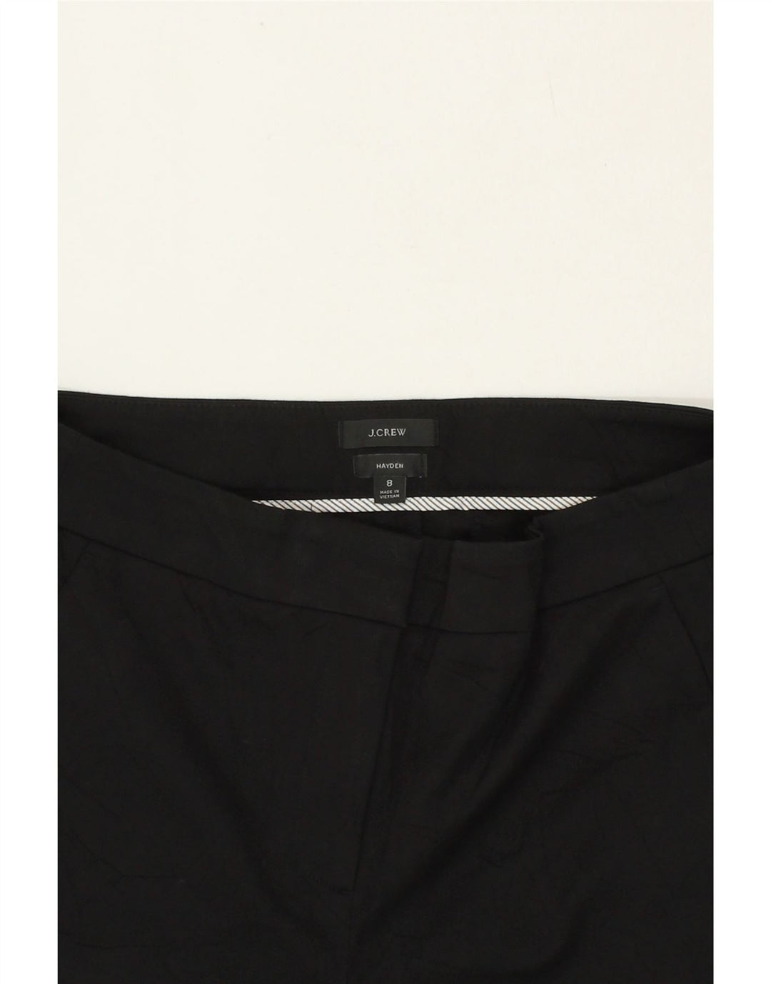 J. CREW Womens Hayden Bootcut Casual Trousers US 8 Medium W32 L25 Black Vintage J. Crew and Second-Hand J. Crew from Messina Hembry 