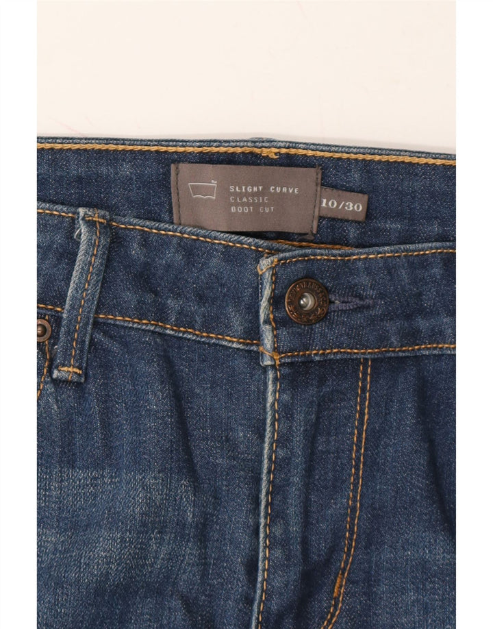 LEVI'S Womens Slight Curve Bootcut Jeans US 10 Large W34 L30 Navy Blue Vintage Levi's and Second-Hand Levi's from Messina Hembry 