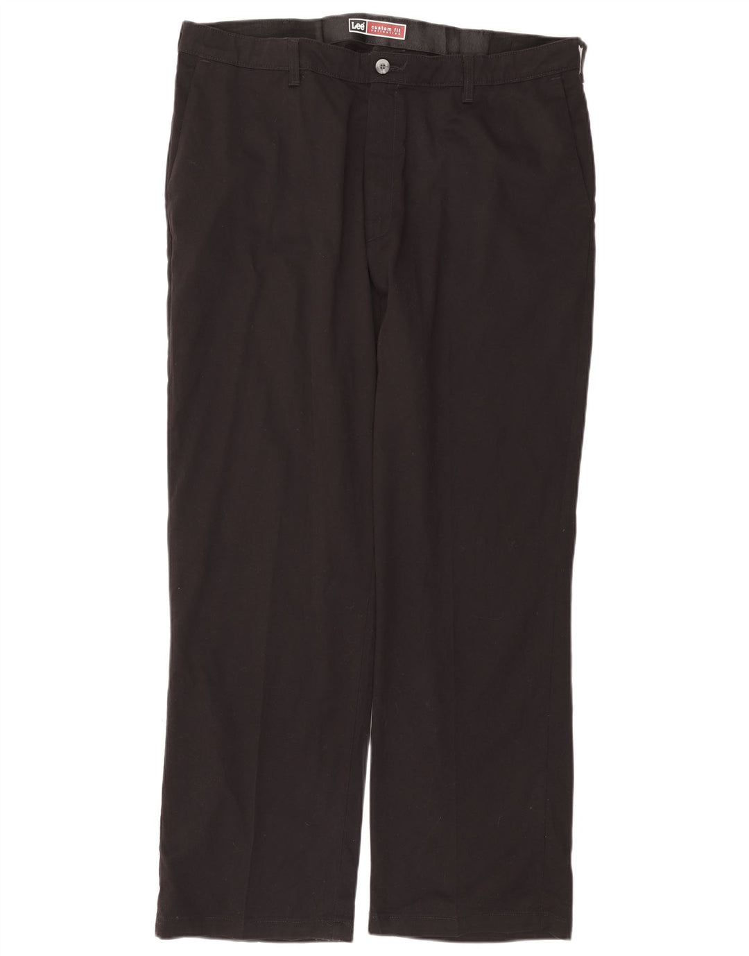 LEE Pantalon Chino Droit Homme Coupe Sur Mesure W40 L32 Coton Noir