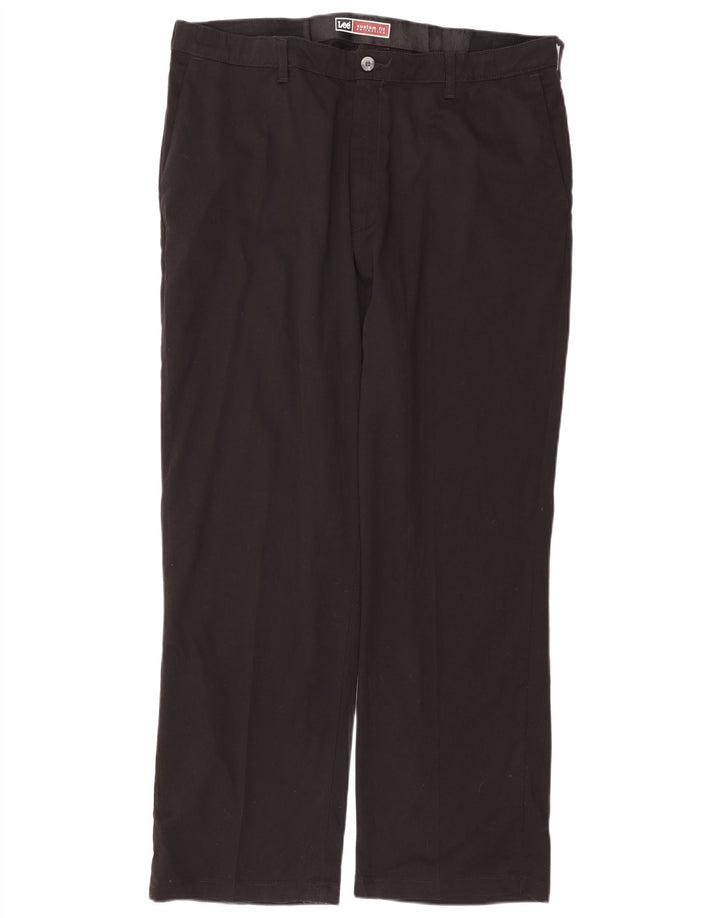 LEE Pantalon Chino Droit Homme Coupe Sur Mesure W40 L32 Coton Noir