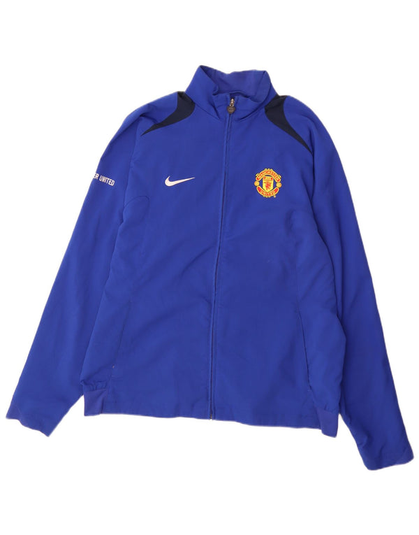 Nike Veste de survêtement Manchester United pour homme UK 42/44 Large Bleu Sports