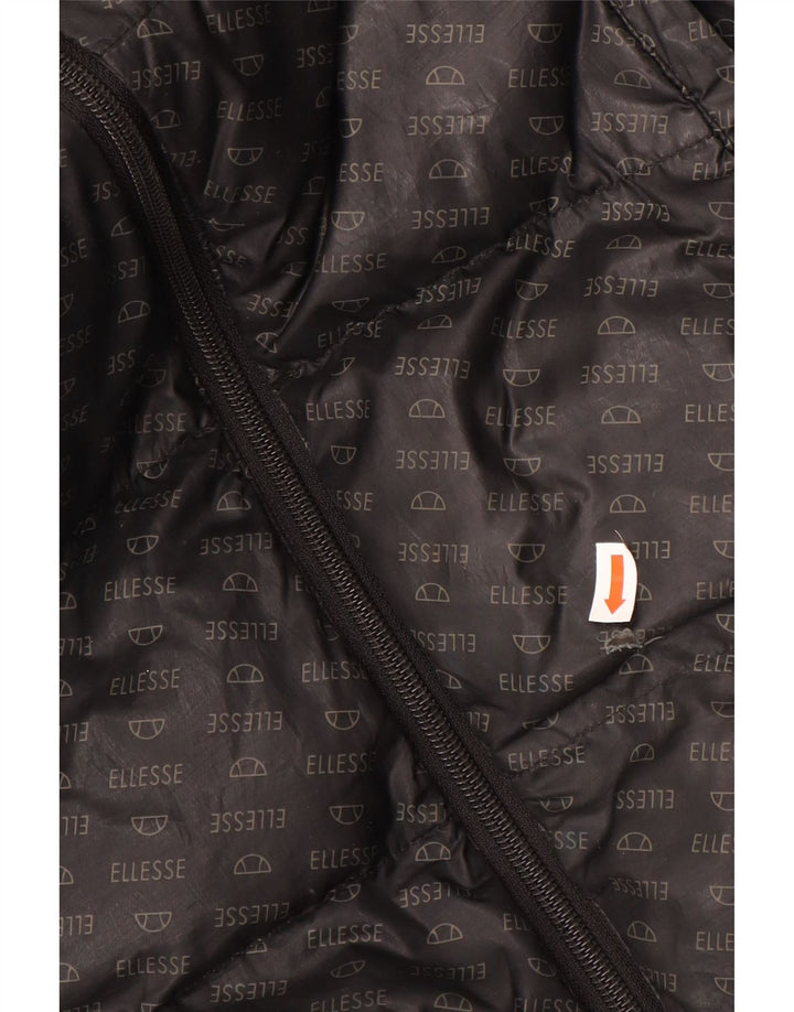 ELLESSE Veste matelassée à capuche graphique pour garçon 12-13 ans Noir Polyester