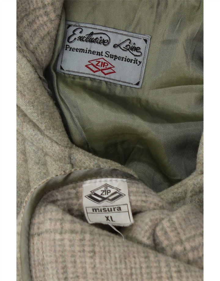 Duffle-coat à capuche zippé pour homme UK 42 XL Kaki Laine