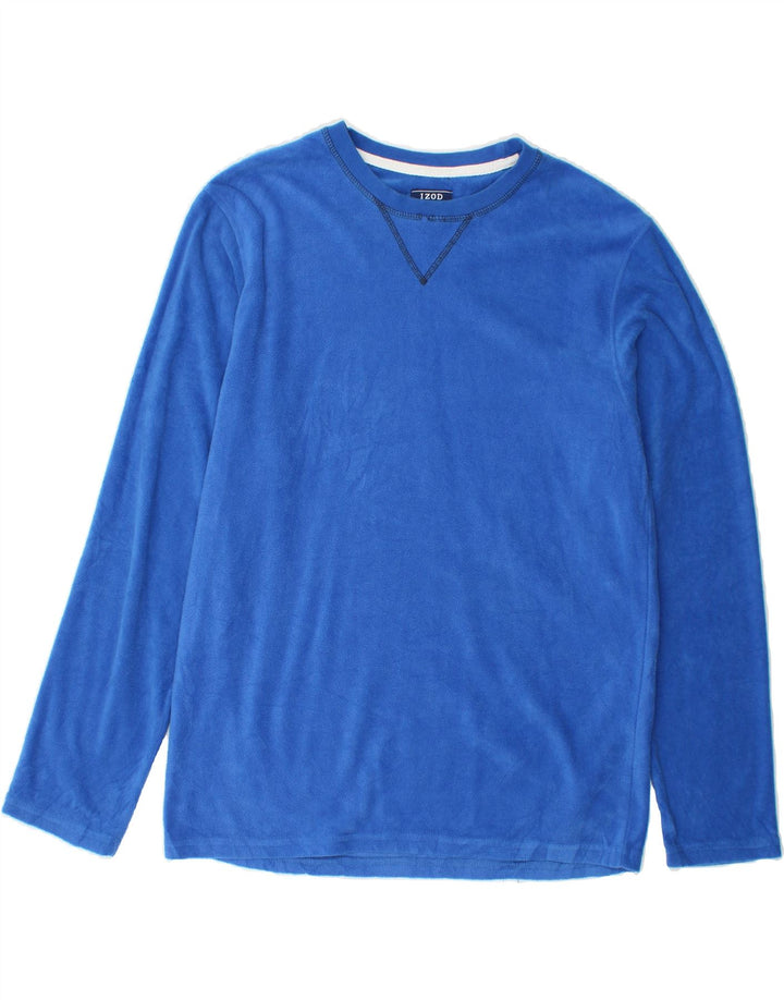 IZOD Mens Fleece Jumper Medium Blue Polyester Vintage Izod and Second-Hand Izod from Messina Hembry 