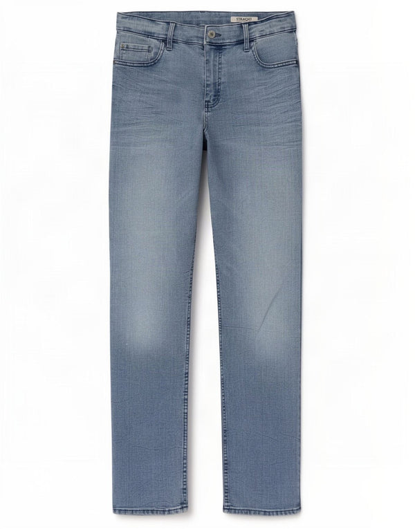 Marks & Spencer Jean droit coupe régulière pour femme UK 14 Large W30 L30 Bleu