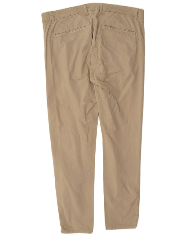 Zara Pantalon Chino Slim Homme EU 48 XL W38 L30 Beige