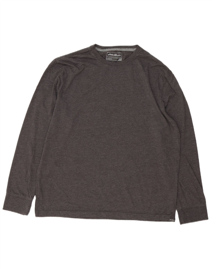 EDDIE BAUER Haut Homme Manches Longues Grand Coton Gris