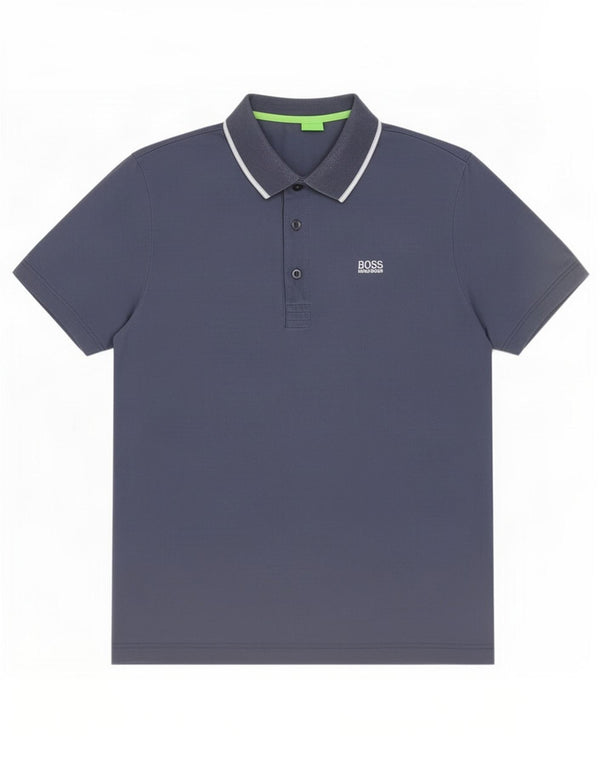 Hugo Boss Polo Regular Fit Bleu Marine Moyen Coton
