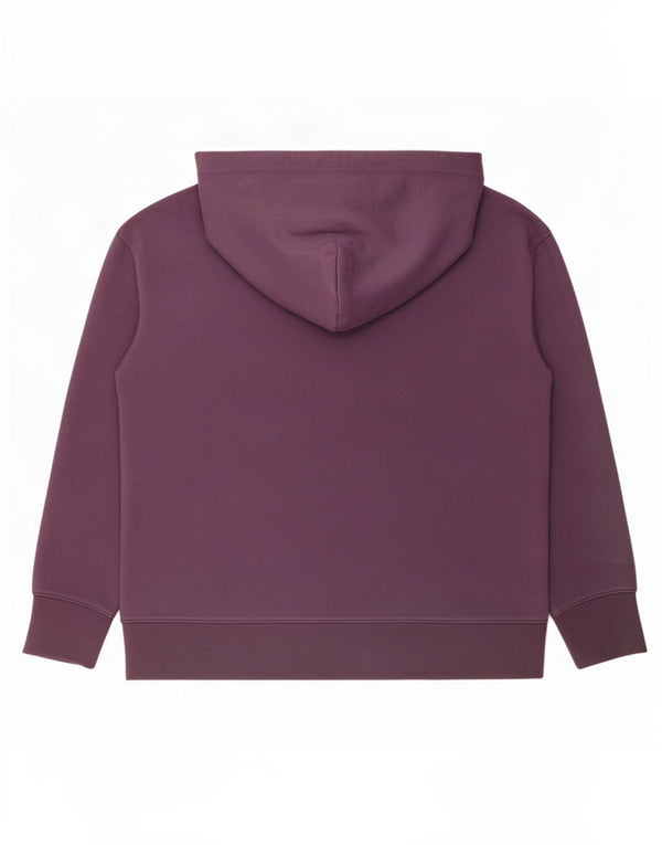Hugo Boss Pull à capuche graphique pour femme UK 16 Large Violet Coton