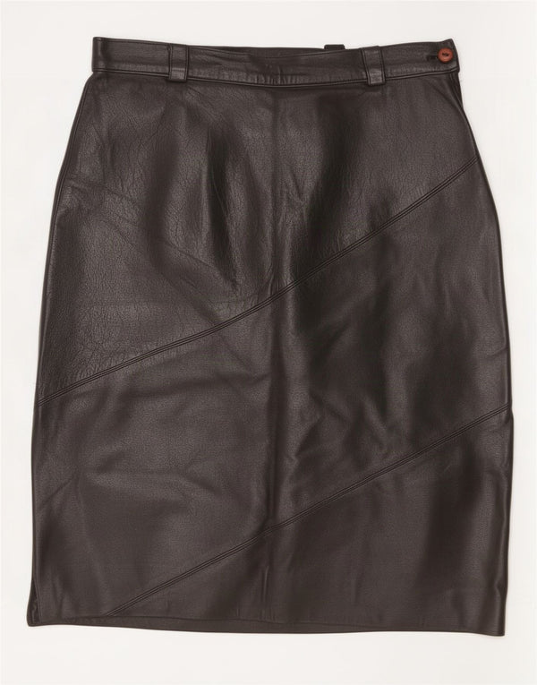 Compagnia Jupe en cuir pour femme IT 44 Medium W28 Noir