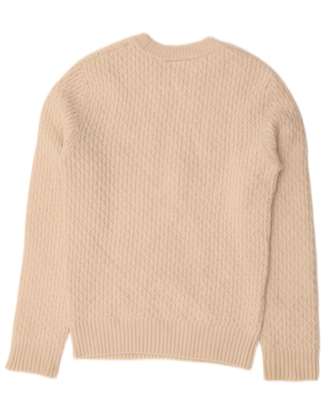 Lacoste Pull à col rond coupe régulière pour homme Taille 3 Petit Blanc cassé