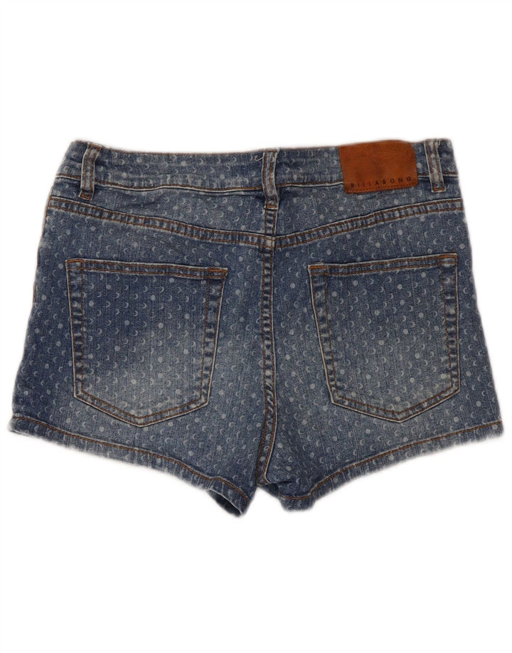 Billabong Short en jean femme W28 coton tacheté bleu moyen